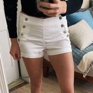 Blue Spice White Sailor Shorts